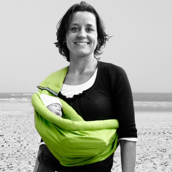 MiniMonkey Baby Sling in Lime Green